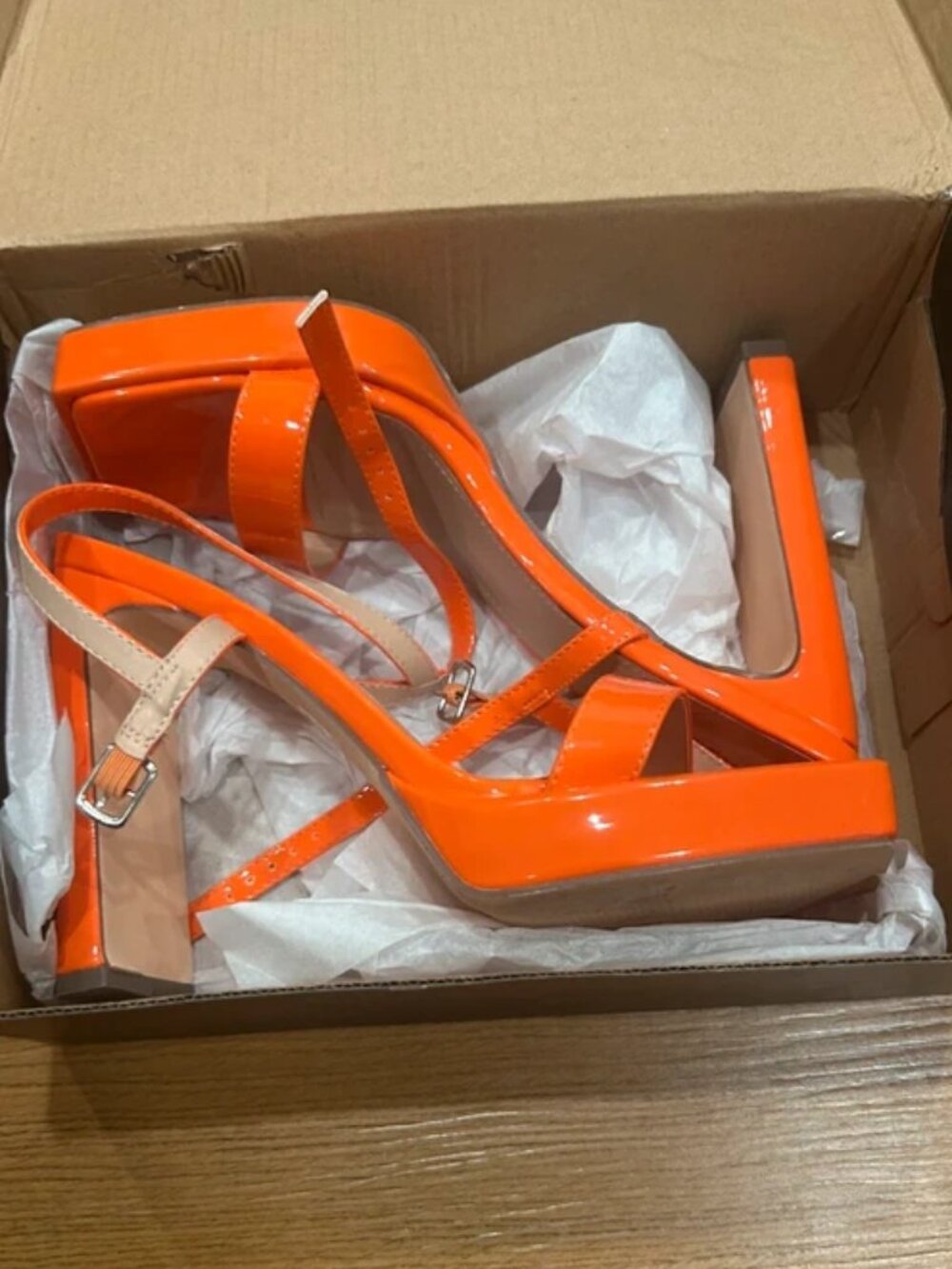 Fashion Nova orange heels
